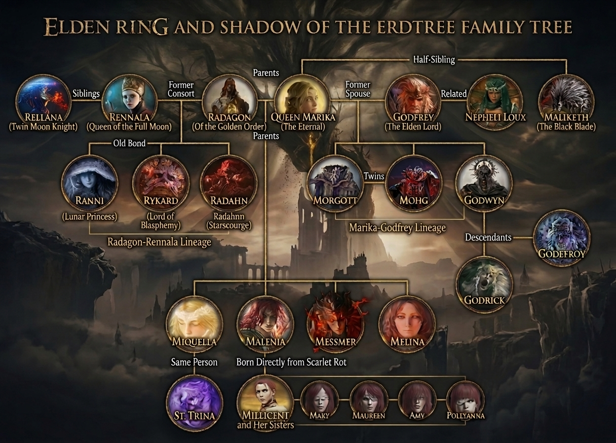 Elden Ring family tree