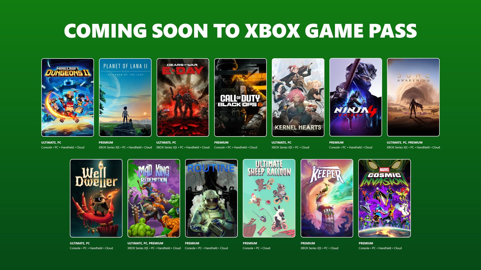 Xbox Game Pass September 2026